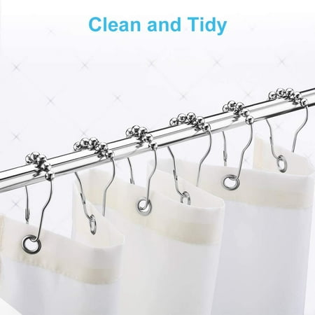 Amerteer Shower Curtain Hooks Rust, How To Remove Rust From Curtain Rings