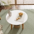 thumbnail image 4 of Rlietter White Round Dining Table Easy Assembly for 2-3 People Small Spaces, 4 of 9