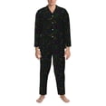 thumbnail image 3 of Yiaed Chemistry Formulas Print Men’s Pajamas Set - Long Sleeve Button Down Sleep Shirt and Pajama Bottoms Sleepwear Set Mens Pjs Sets Men's Pajama Bottoms-XX-Large, 3 of 7
