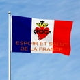 thumbnail image 2 of Aihccy Esf, Espoir et Salut de la France Flag with Brass Grommets Size - 3x5Ft, 2 of 3