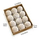 thumbnail image 3 of Adornos navideños, adornos navideños, regalos navideños, 12 bolas navideñas de terciopelo flocadas, adornos navideños de plástico, adornos colgantes decorativos navideños, decoración para árbol de Nav, 3 of 7