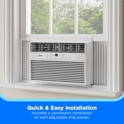Midea 10,000 BTU Window Air Conditioner, Comfortsense Remote, Wi-Fi and Alexa Compatible, Cools Up to 450 Sq Ft, White