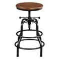 thumbnail image 1 of Taburete de bar Yaheetech Industrial Vintage Rustic Metal Brown, 1 of 9