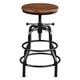 thumbnail image 1 of Taburete de bar Yaheetech Industrial Vintage Rustic Metal Brown, 1 of 9