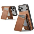 thumbnail image 2 of Compatible with Magsafe Magnetic 2 in 1 Detachable Wallet Case with Card Holder for iPhone 17 Pro Max, for Women Men, PU Leather Flip Kickstand Credit Slots for iPhone 17 Pro Max, Brown, 2 of 12