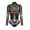 A, variant on FYEGRE Women's Long Sleeve Digital Printed Zipper Skin Tight Party Romper Bodysuit Outfit for F S