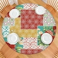 thumbnail image 2 of Round Elastic Tablecloth,Waterproof Table Cover,Pioneer Table Cloth Fits 45"-52" Round Tables for Dinner, Outdoor, Picnic, Flowers, 2 of 3
