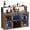 Brown, variant on Homhougo Wine Bar Cabinet with Wine Rack Glass Holder Coffee Bar Storage Cabinet, Sideboard Freestanding Liquor Cabinet Bar for Home Kitchen Living Room, Office, Dining Room with LED Lights
