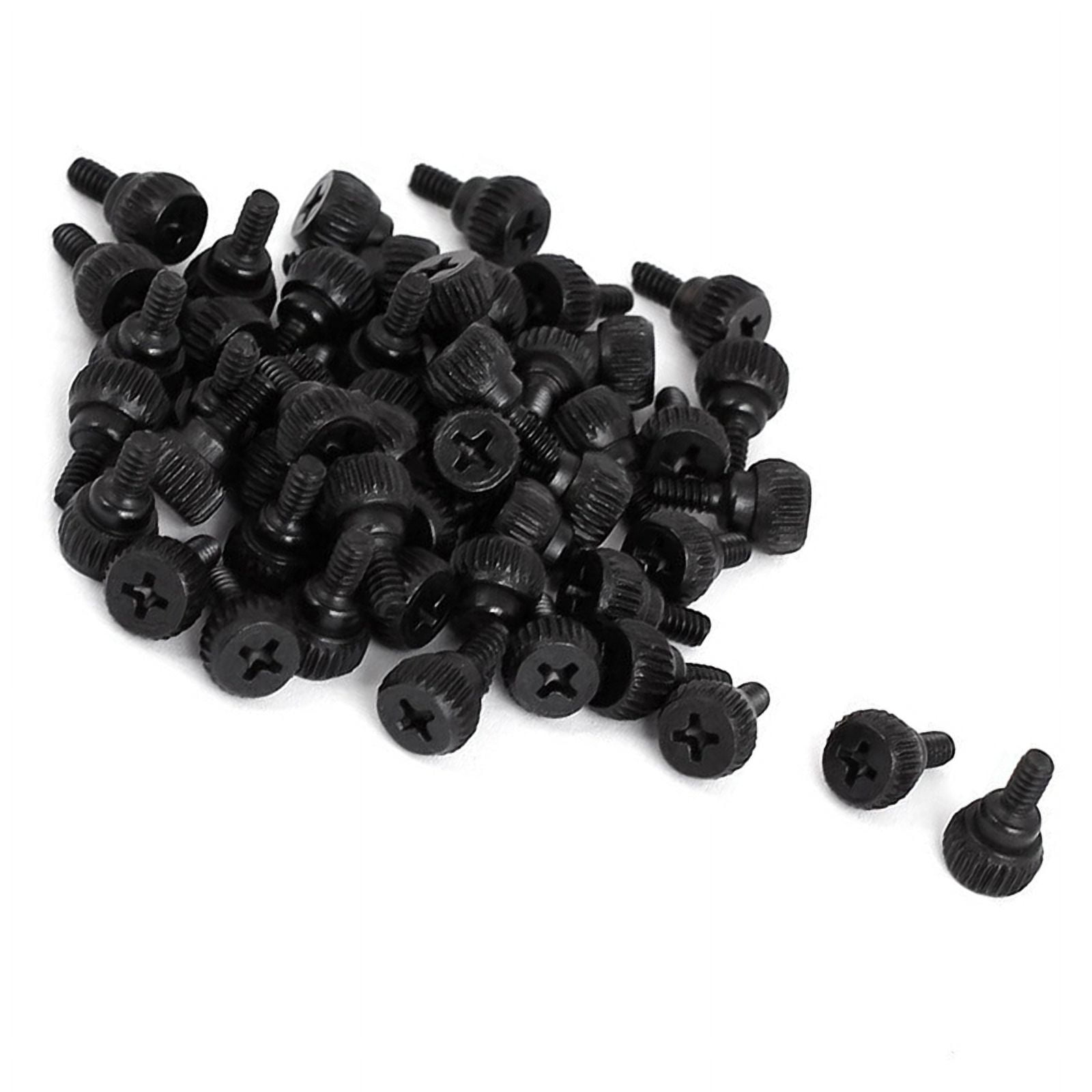 PC Computer Case Thumbscrews M3.5 Thumb Screws Black 200 Pcs