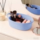thumbnail image 5 of Lunxisen 2 Pcs Basket Empty Gift Basket, Decorative Rope Woven Nursery Storage Organizer Dog Toy Baskets for Baby Showers Christmas Easter with Gift Bags and Ribbons, 5 of 9