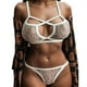 thumbnail image 1 of Gibobby Lencería sexy Set Out Mujeres Elástico Hueco Sujetador Jaula Sujetador Strappy Bustier Bra(Blanco M), 1 of 3