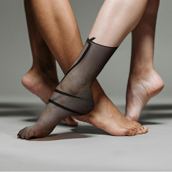 Worgeous 4 Pairs Lady Tulle Socks Girl Socks Mesh Socks Ladies Socks Thin Socks Summer Socks Tube Socks Stylish Socks Women Socks