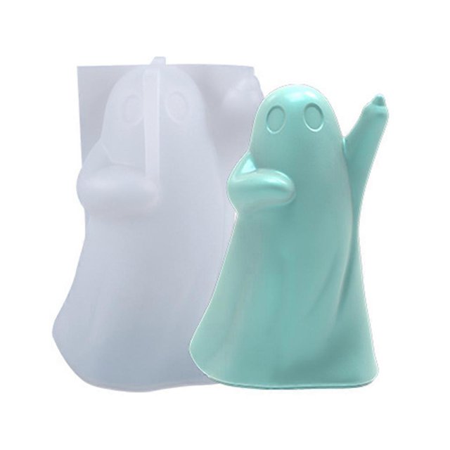 Ghost Ornaments Epoxy Resin Mold Aromatherapy Plaster Soap Candle Silicone Mould