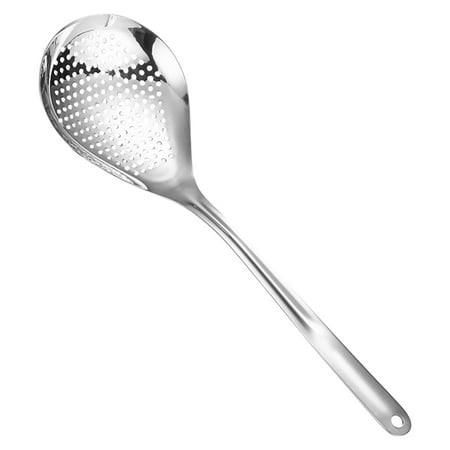 

Stainless Steel Colander Durable Frying Slotted Spoon Food Serving Strainer Hot Pot Skimmer Filter ScoopStainless Steel Colander Durable Frying Slotted Spoon Food Serving Strainer