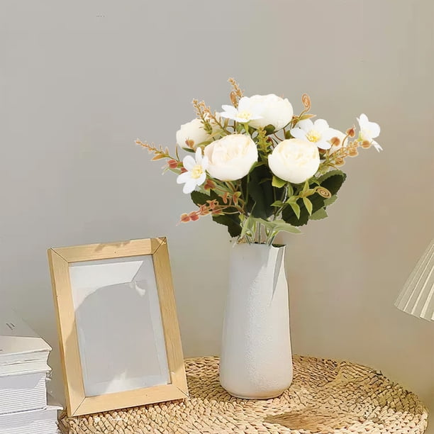 Flores Artificiales de Peonía, Flores Falsas, Ramo para Bodas, Decoración Del Hogar, Hotel, Flores Artificiales, Adornos Decorativos.