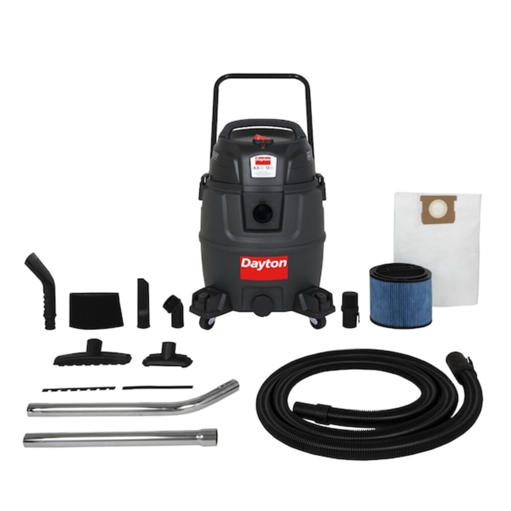 Dayton Wet/Dry Vacuum,12 gal,1,200 W 61HV89