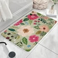 thumbnail image 3 of Vibrant Pioneer Flower Pattern Flannel Non Slip Door Rugs,Washable Door Mats Indoor,Decorative Door Mats,Dirt-Resistant and Absorbent Doormat for Entrance,Bedroom,Kitchen,Bathroom,23.5x16in(60x40cm), 3 of 5