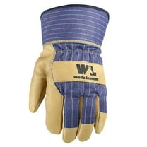 Wells Lamont 3300L Large Grain Leather Work Gloves with Safety Cuff