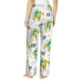 thumbnail image 3 of Fotbe Dinosaur on Excavator Women's Pajama Pants,Sleepwear Pants,Pj Bottoms Drawstring And Pockets-Medium, 3 of 9