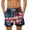 AB9 Watermelon Red, variant on Mens Swim Trunks American Flag Patriotic Swim Shorts July 4Th Breathable Comfortable Water Activities Bathing Suit