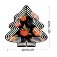 thumbnail image 3 of Stylish Metal Hanging Christmas Tree Wind Spinner - Autumn Pumpkins & Leaves Design for Garden Decor - Festive Yard Decoration, 3 of 7
