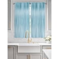 thumbnail image 2 of Teal Blue Living Room Curtains 2 Panel, Modern Abstract Art Ombre Striped Cafe Window Treatment, Extra Long Farmhouse Bedroom Bathroom Kitchen Curtains Drapes 104"x72", 2 of 6