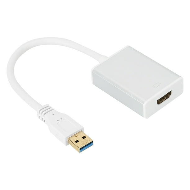 Adaptador convertidor de cable USB 3.0 a HDMI con pantalla 1080P para PC/OS X HDTV Proyector