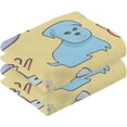 thumbnail image 2 of Dreamtimes Cute Puppy Dog Patterned Hand Towels 2 PCS, Cotton Bath Towel for Drying Face Hands Body Decorative Water Absorbent Lightweight Towels for Bathroom Ktichen Travel Gym,16"x28", 2 of 7