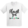 thumbnail image 3 of Inktastic Flower Girl with Arrow and Flowers Youth T-Shirt, 3 of 5
