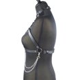 thumbnail image 5 of Sexy Underwear Chest Harness Body Bra BDSM Erotic Lingerie Choker Top Goth Leather Harness Mature Suspenders For Stockings, 5 of 5