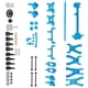 thumbnail image 2 of Kit de piezas de repuesto mejoradas, eje de transmisión Central, varillaje de dirección, brazo oscilante apto para WLtoys A959 A969 A979 K929 1/18 RC CarBlue, 2 of 10