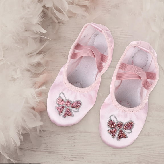 PBPBOX 1 Pair Ballet Supplies for Girls Breathable Anti-slip Canvas Simple Design for Ballet Dance