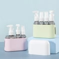 thumbnail image 4 of Mini Portable Travel Bottle Set for Shampoo, Body Wash & Lotion, 3-in-1 Leak-Proof Travel Toiletry Container Includes 3 Different Bottles, Ideal for Business Trips & Travel,Grey, 4 of 5