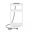 thumbnail image 7 of Furinno 3-Tier USB and Type-C Charging Port Open Storage Side Table with Metal Frame, 7 of 7