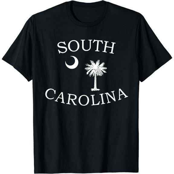 South Carolina State Flag Shirt Moon & Palmetto Tree Tee