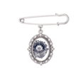 thumbnail image 1 of Compass Flower Stars Art Pattern Brooch Pin Dress Shirt Shawl Clips, 1 of 3