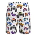 thumbnail image 6 of Kdxio Cartoon Monster Trucks1 Pattern Mens Casual Shorts - Drawstring Summer Beach Sports Shorts for Men, 6 of 9