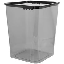 ELAYARD Bathroom Trash Can Plastic Black 1Pack