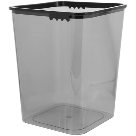 ELAYARD Bathroom Trash Can Plastic Black 1Pack