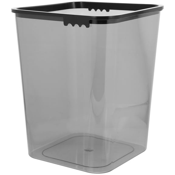 ELAYARD Bathroom Trash Can Plastic Black 1Pack