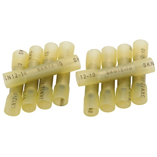 10-12 Gauge Watertight Heat-Shrink Butt Connectors 10 Pc