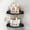 Dark Black, variant on 360°Rotating Corner Shower Caddy, No-Drill Adhesive Shelf with Hook | Lazy Susan Storage for Bathtub, Shower Corner & Kitchen Sink, Space Saving Bathroom Organizer