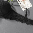 thumbnail image 4 of Sopiago Women's Double Support Wireless, Lace Bra with Stay-in-Place Straps Full-Coverage Wireless Bras for Women Black,S, 4 of 7