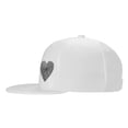 thumbnail image 3 of ZICANCN Fingerprint Love Baseball Caps, Trucker Hats for Men And Women, Adjustable Breathable Flat Caps, White, 3 of 8