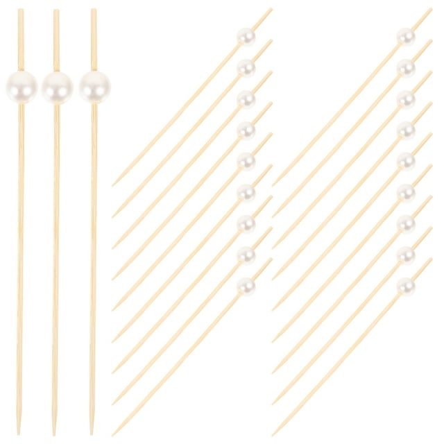 100Pcs Cocktail Picks Fruits Toothpicks Appetizer Toothpicks Fruit Picks for Sandwiches Snacks