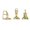 office desk, variant on Light Luxury Yoga Dancing Sports Figures Three-Piece Set Ornaments Abstract Creative Design With Realistic Details Smooth Lines High Texture For Bedroom Living Room Study Hotel