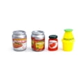 thumbnail image 4 of Botellas de comida y bebida en miniatura de juguete para casa de muñecas 1/12 (50 unidades), 4 of 6