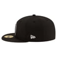 thumbnail image 6 of Men's New Era Black Boston Celtics Black & White Logo 59FIFTY Fitted Hat, 6 of 7