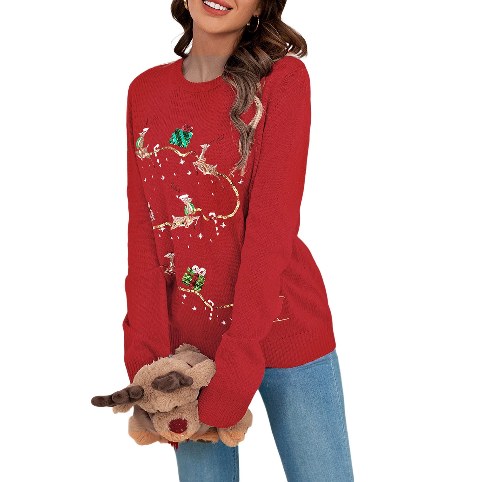 Pull Over JournÃ©e International Du Pull De Noel Nituyy Women