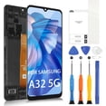 thumbnail image 2 of LCD Display for Samsung Galaxy A32 5G SM-A326B SM-A326B/DS SM-A326U SM-A326W 6.5" Digitizer Touch Screen Replacement Assembly with Tools(Black with Frame), 2 of 9
